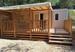 Stacaravan Domino met airconditioning Stacaravan Domino met airconditioning
