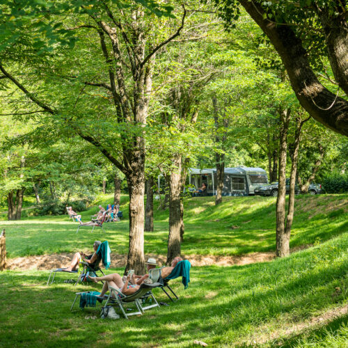 Pitches with view on the river Pitches with view on the river