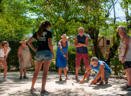 Jeu de Boules Baan op de camping